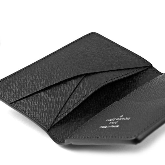 Louis Vuitton Card Case Epi Leather Noir Black Wallet Handbag - Picture 7 of 8